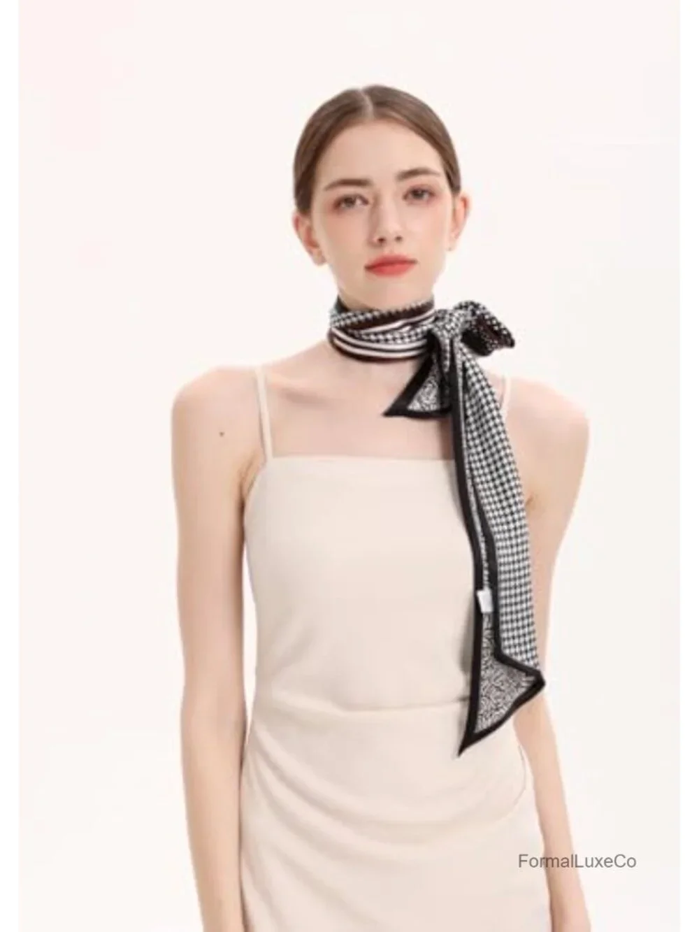 100% Mulberry Silk Long Scarf 59x6.3 in Headwrap Neck Shawl Gift Packed
